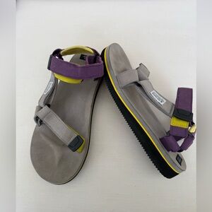 Suicoke DEPA Men’s  Sandals Slides US Sz 10 Purple Gray